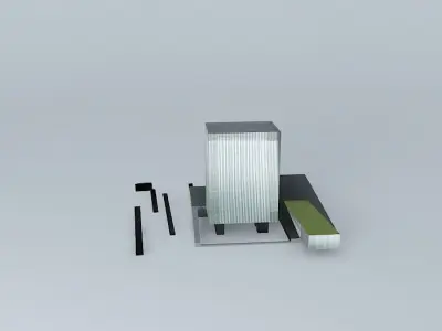 Social headquarters of Caja Badajoz Badajoz Free 3D model