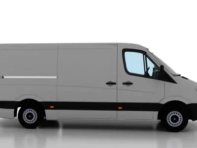 Mercedes Benz Sprinter L2H1 2009 Cargo EU 3D model