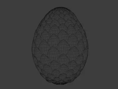 Dragon Egg Model Low-poly 3D model