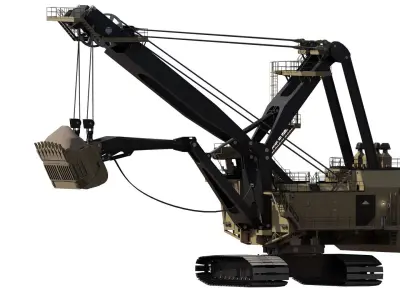 Electric Rope Shovel 3D model
