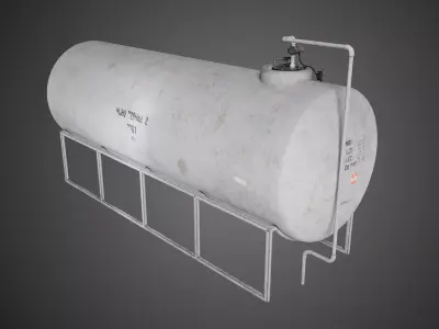Storage Tank Industrial Prop Low-poly 3D model