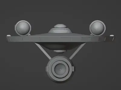 Enterprise Style Spaceship Free 3D model