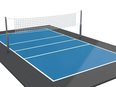 Volleyball Court 02 3D model
