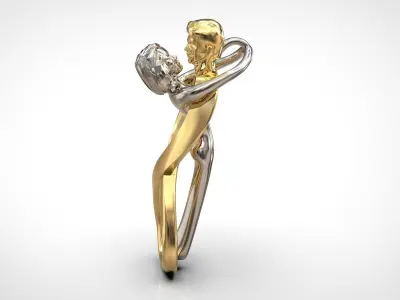 Entangled in Love Pendant 3D print model