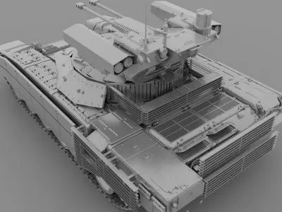 T-72 Terminator Hight poly 3D model