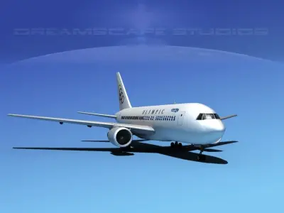 Boeing 767-200ER Olympic 3D model