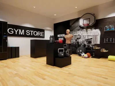 GYM DESIGN 3D model purchase