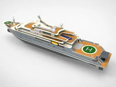 Lurssen  Super Yacht 3D model