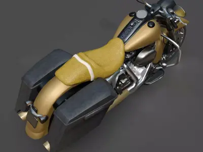 Harley Davidson Road King - Game-Ready 3D Model 3D model