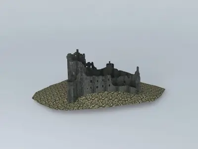Ruined castle Free 3D model