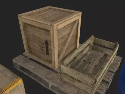 Game Ready Warehouse Props Pack  Low-poly 3D model