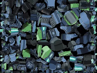 Futuristic Rifle 3D model order