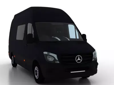 Mercedes Benz Sprinter L2H3 2015 Crew Van UK 3D model