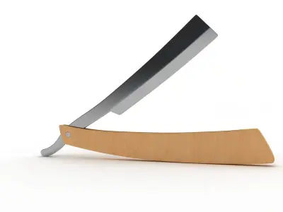 Straight Razor 3D model buy