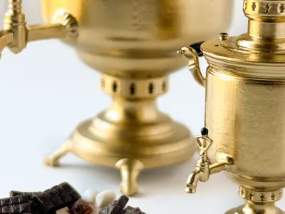Samovar Vintage Fire Pot 3D print model