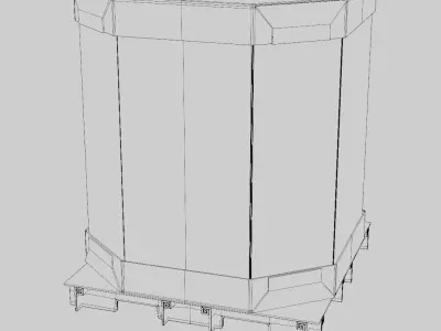 Octabin Cardboard 3D model