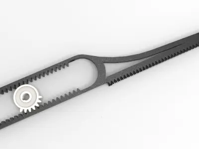  Reciprocate Gear with saw blade Free 3D model