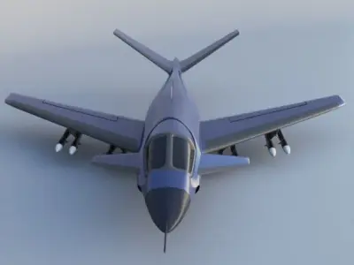 Generic military jet Free 3D model
