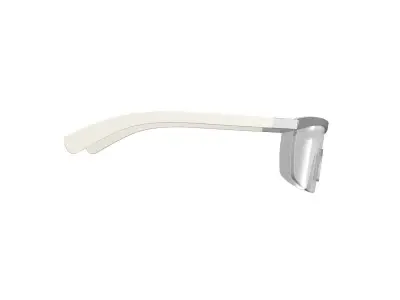 Silver Sports Sunglasses 3D model