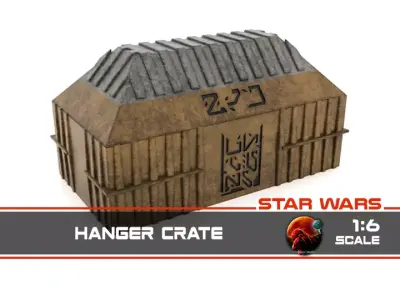 Hangar Crate 1-6 Scale Hottoys  3D print model