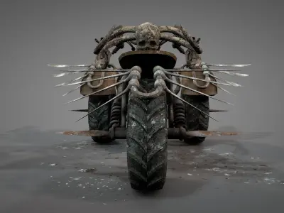 Post Apocalyptic Survival Bike v2 3D model