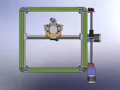 mini CNC machine 3D model