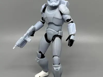 Clone Commando 6 inch figure kit conversion STL 3D print model