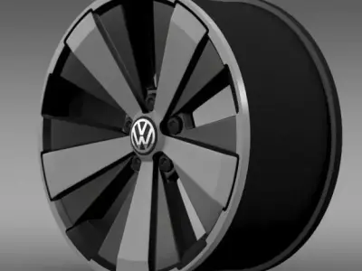 VW Beetle Turbo 2012 rim 3D model