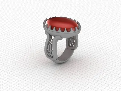 Isfahan traditional ring 3D print model purchase