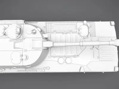 2s1 Gvozdika SPH scale model 3D print model