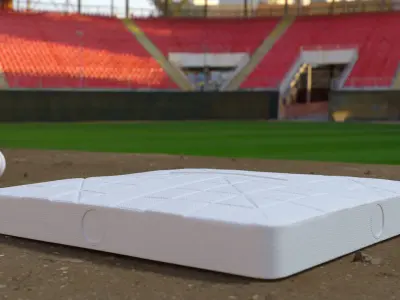 Baseball Base 18inch 3D model