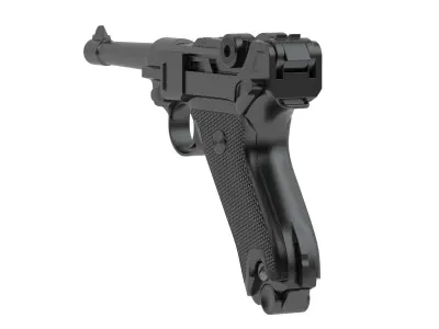Luger pistol 3D model buy
