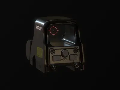 Holographic Optic Low-poly 3D model