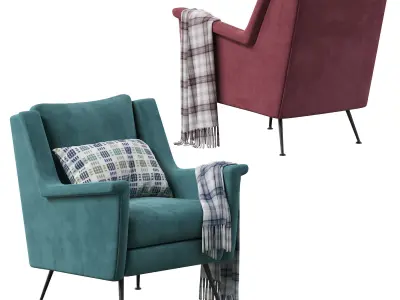 Carlo Mid Century Chair 3D model purchase