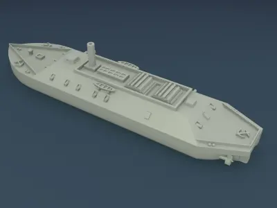 CSS LOUISIANA 1862 3D print model
