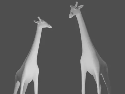 Giraffe Low-poly 3D model shop