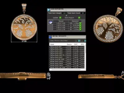 Hip Hop Style Jewelry  STL  3DM Files Printable  Editable 3D print model