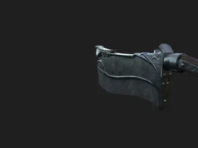 Cleaver 1 sword Low-poly 3D model