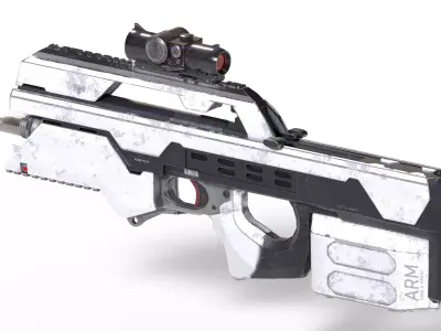 Futuristic Rifle 3D model