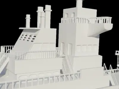 Oil Tanker Ship 3D model