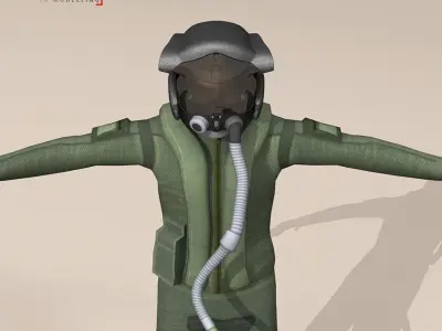 F35 pilot 3D model