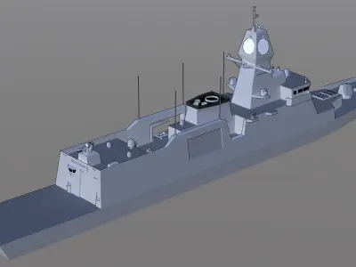 FFG Chungnam class FFX Batch III Low-poly 3D model