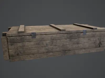 Sealed Ammunition Box Low-poly 3D model