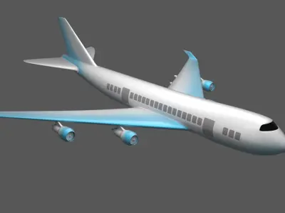Boing 747 3D model