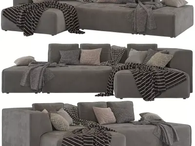 Corner sofa Industrial Loft 3D model