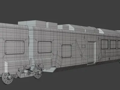 Hitachi HTR 412 train exterior 3D model