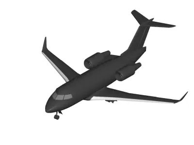 Bombardier Challenger 3D model