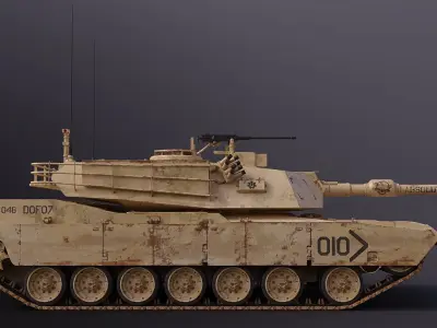 M1 Abrams 3D model purchase