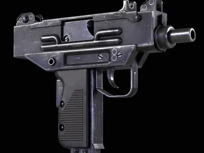 Micro Uzi Low-poly 3D model purchase