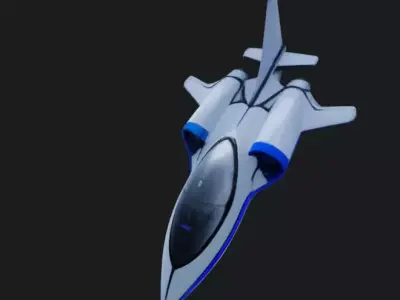 Electric Aircraft 3D Model 3D model